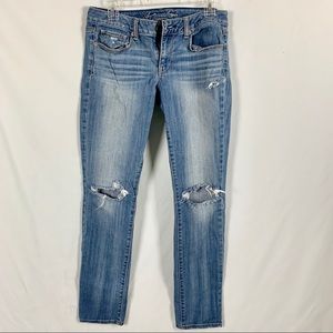 AE Ripped Skinny Jean SZ 8
